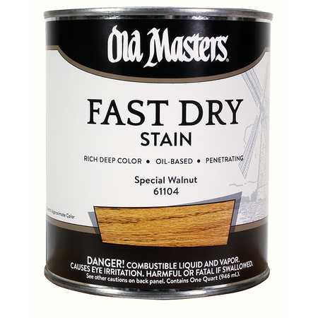 OLD MASTERS 1 Qt Special Walnut Oil-Based Fast Dry Wood Stain 61104